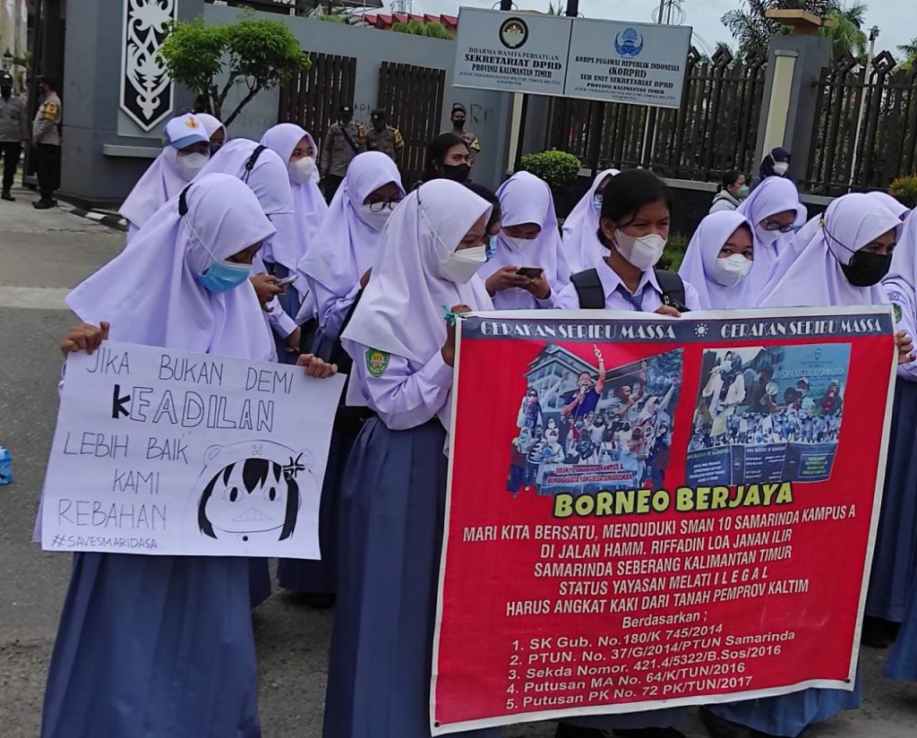 Datangi DPRD Kaltim, Orang Tua Murid SMAN 10 Sampaikan Tiga Tuntutan SMA 10